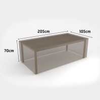 Zakrývací plachta - obdélníkový stůl