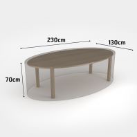 Zakrývací plachta - oválný stůl