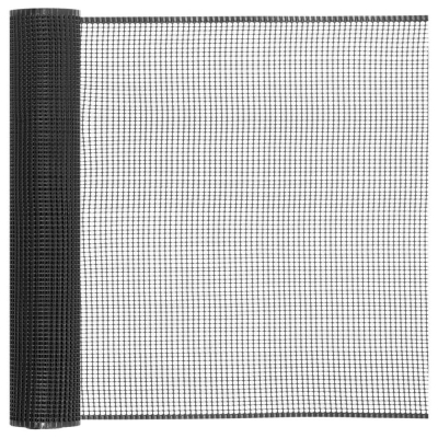 Plastové pletivo - antracit - 0,5 x 5 m (oka 20 x 20 mm)